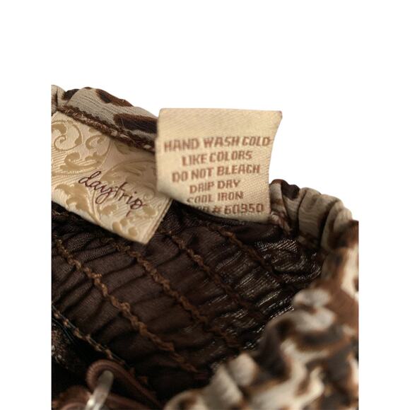 Daytrip Women's Sundress Medium Leopard Print Adjustable Straps Summer - Picture 7 of 11